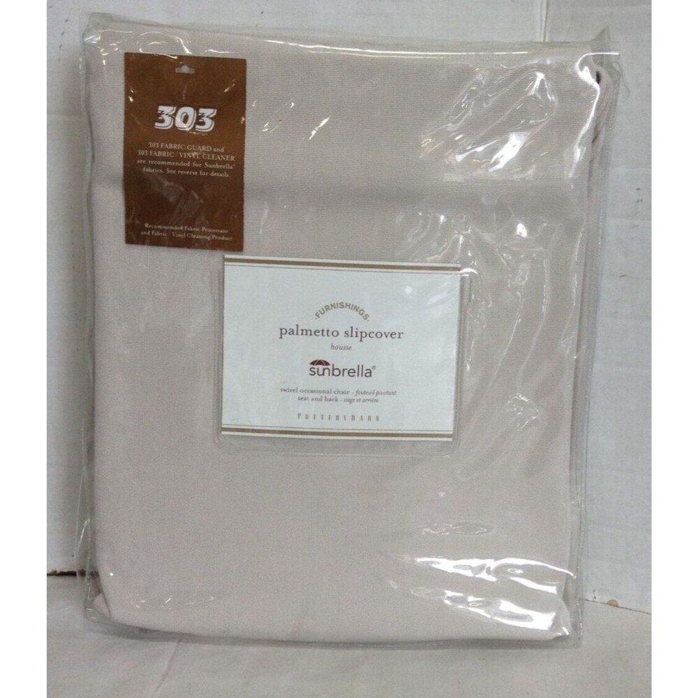 Pottery Barn Palmetto Outdoor SWIVEL OCCASIONAL Chair CUSHION SLIPCOVER Stone